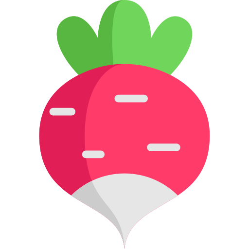 Rábano icono gratis