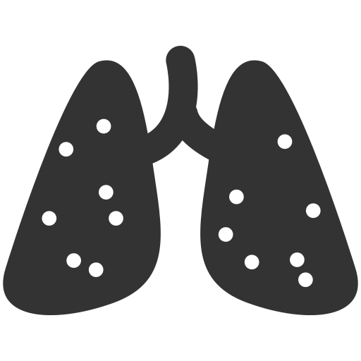 pulmones ahumados icono gratis