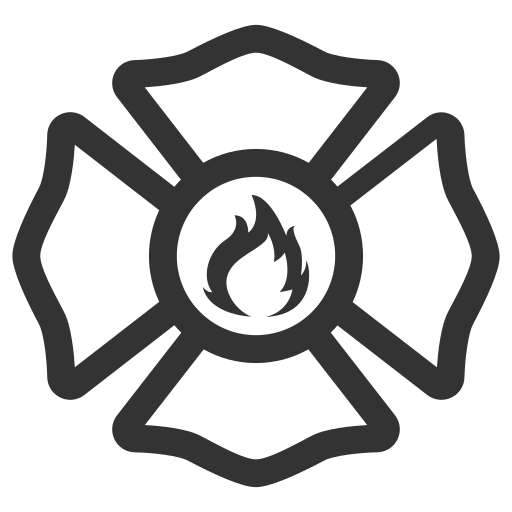 insignia de fuego icono gratis