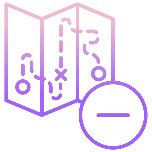 Mapa de viaje icono gratis