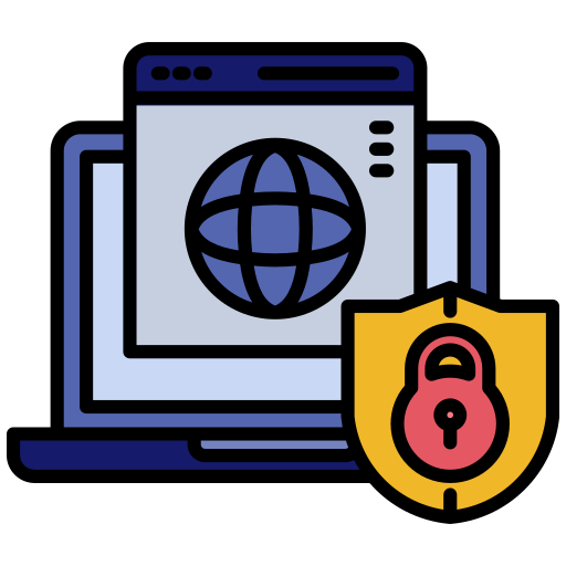 la seguridad cibernética icono gratis