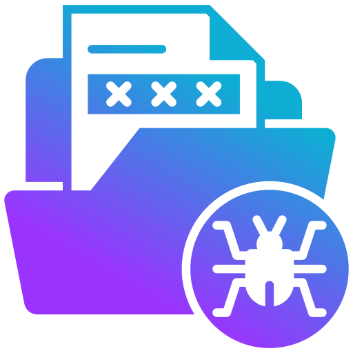 carpeta infectada icono gratis