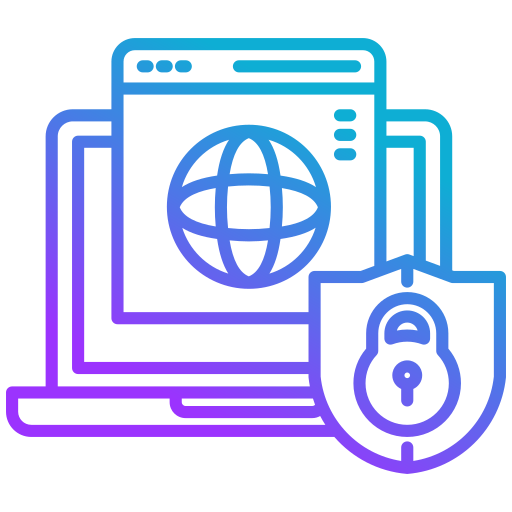 la seguridad cibernética icono gratis