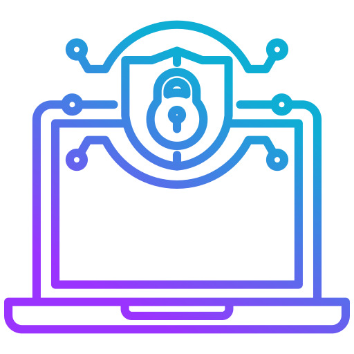la seguridad cibernética icono gratis