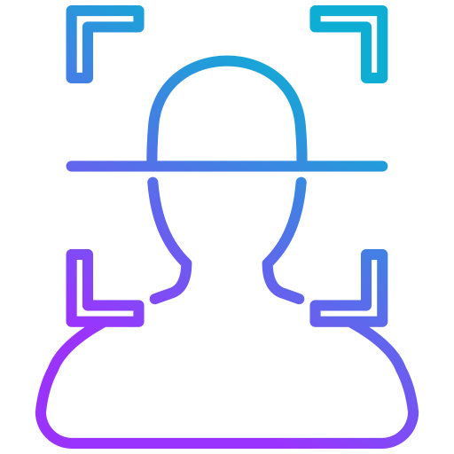 numérisation du visage Icône gratuit numérisation du visage Icône gratuit