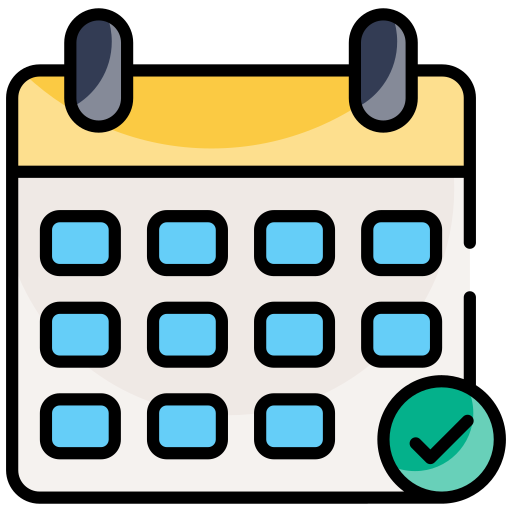 calendario de eventos icono gratis