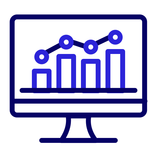 tabla de crecimiento icono gratis