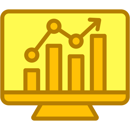 visualización de gráficos icono gratis