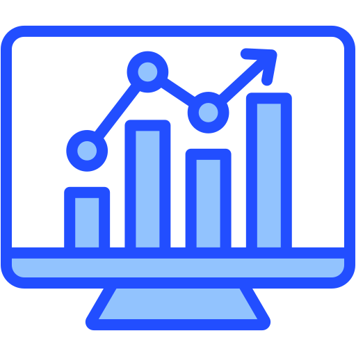 visualización de gráficos icono gratis