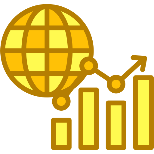 el crecimiento del mercado icono gratis