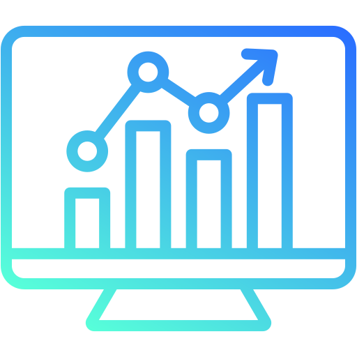 visualización de gráficos icono gratis