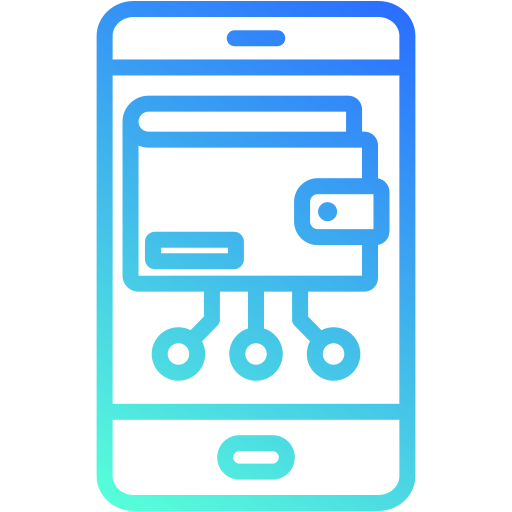 billetera digital icono gratis