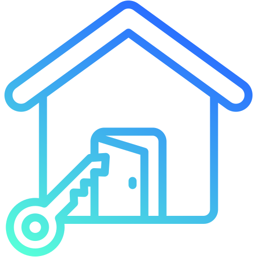 casa abierta icono gratis