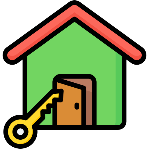 casa abierta icono gratis