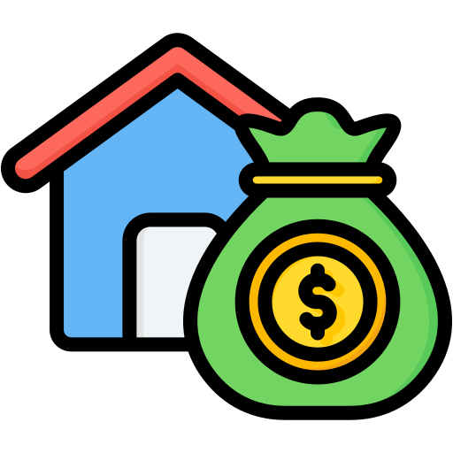 financiación de la vivienda icono gratis