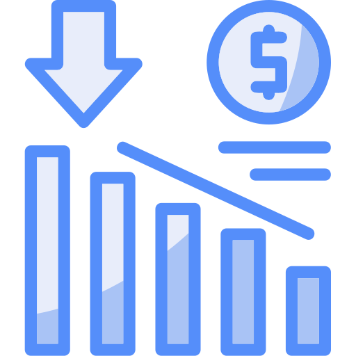 pérdida icono gratis