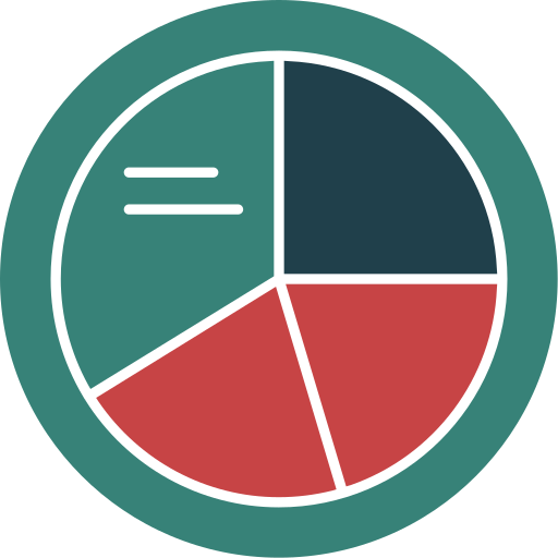 gráfico circular icono gratis