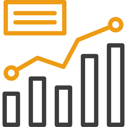 gráfico de barras icono gratis