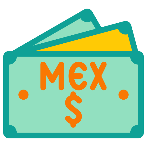 peso mexicano icono gratis