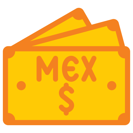 peso mexicano icono gratis