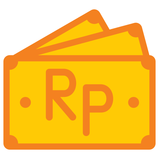 rupia indonesia icono gratis