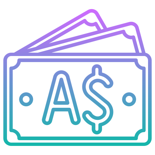 Австралийский доллар бесплатно иконка Австралийский доллар бесплатно иконка