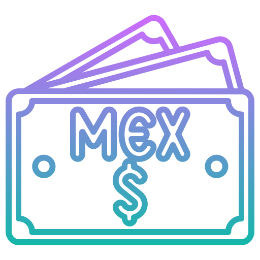 peso mexicano icono gratis