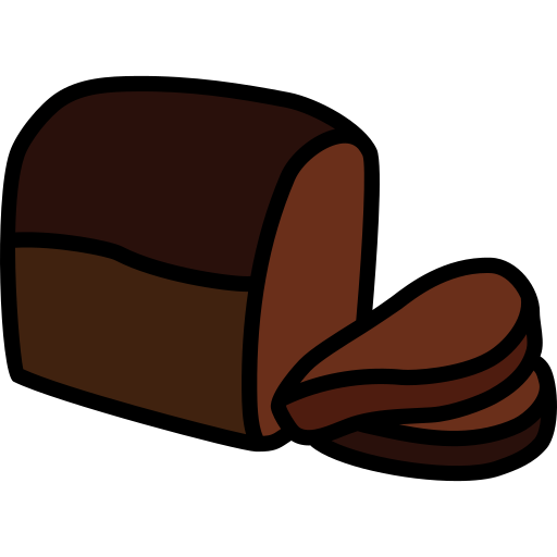 pan de centeno icono gratis