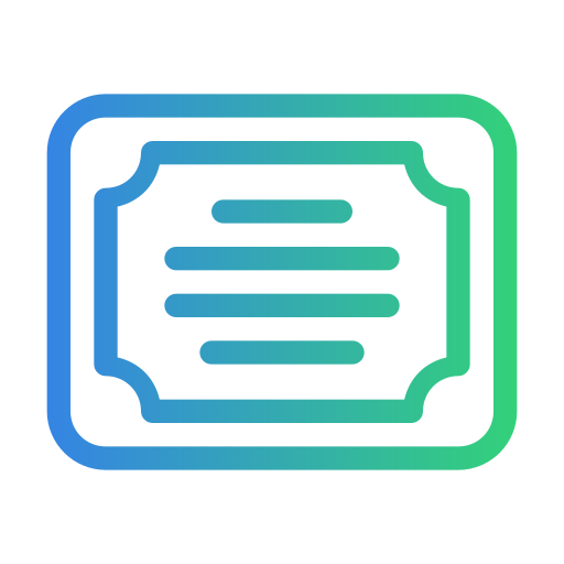 자격증 무료 아이콘