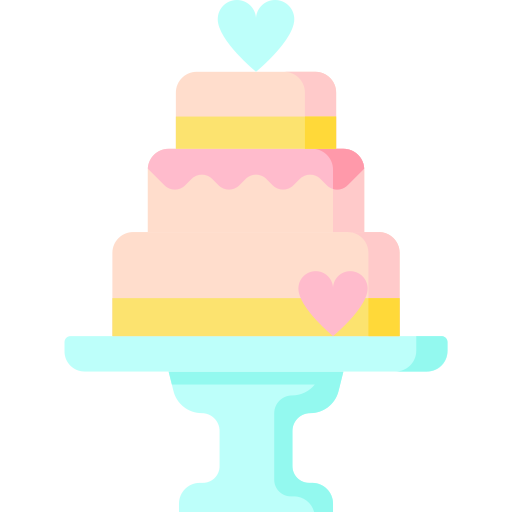 pastel de boda icono gratis