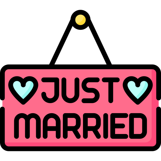 Just Married Free Signs Icons