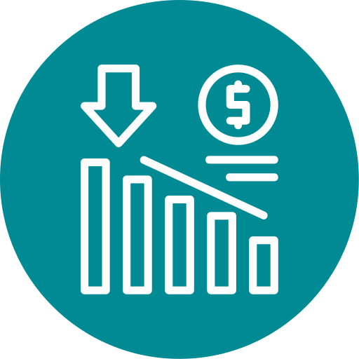 pérdida icono gratis