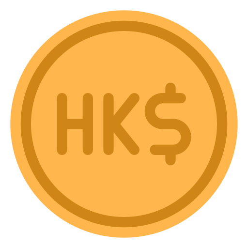 dolar de hong kong icono gratis