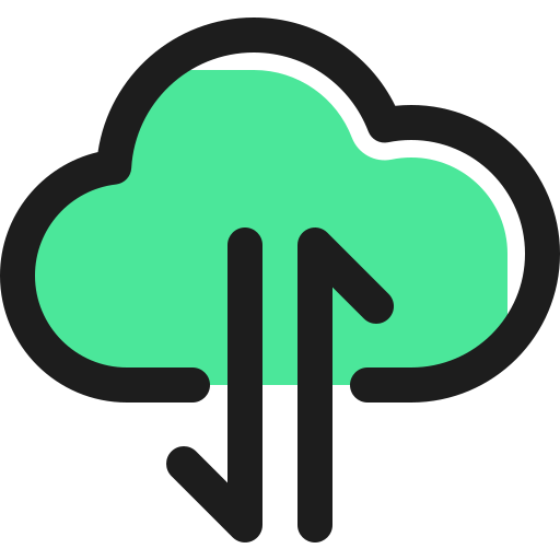 Cloud service free icon Cloud service free icon