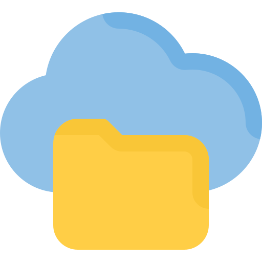 servicio de almacenamiento en la nube icono gratis