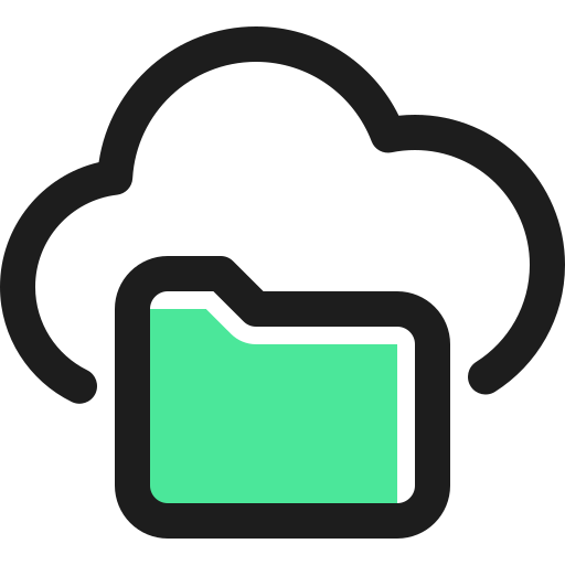 servicio de almacenamiento en la nube icono gratis