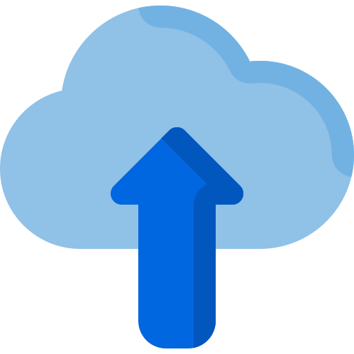 servicio de almacenamiento en la nube icono gratis