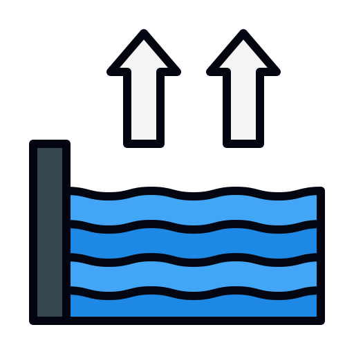 Sea level free icon Sea level free icon