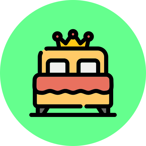 Double bed free icon Double bed free icon
