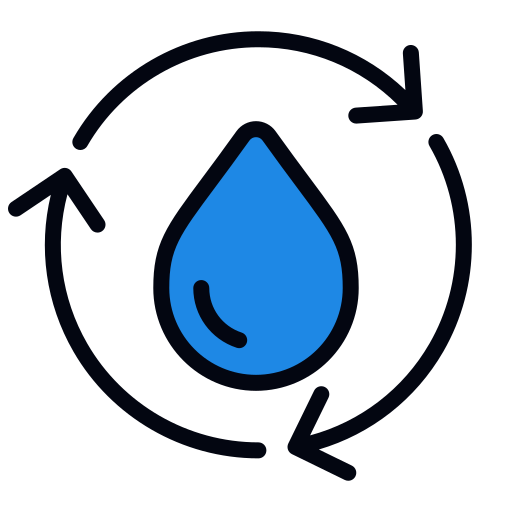 reciclar agua icono gratis