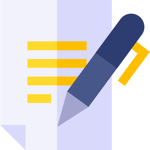 Contract Basic Straight Flat icon