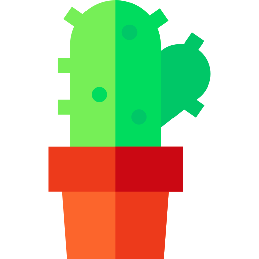 Cactus Basic Straight Flat icon