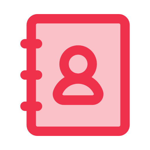 libreta de contactos icono gratis