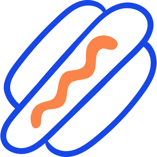 Hot dog free icon