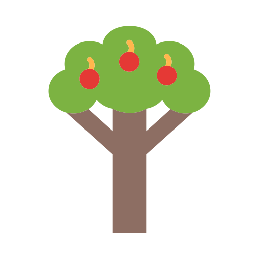 Árbol de frutas icono gratis