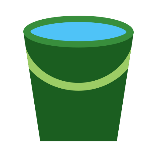 cubo de agua icono gratis