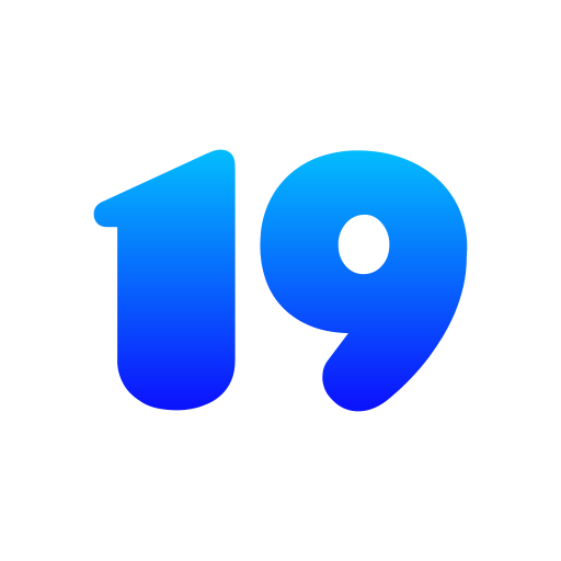 numéro 19 Icône gratuit numéro 19 Icône gratuit