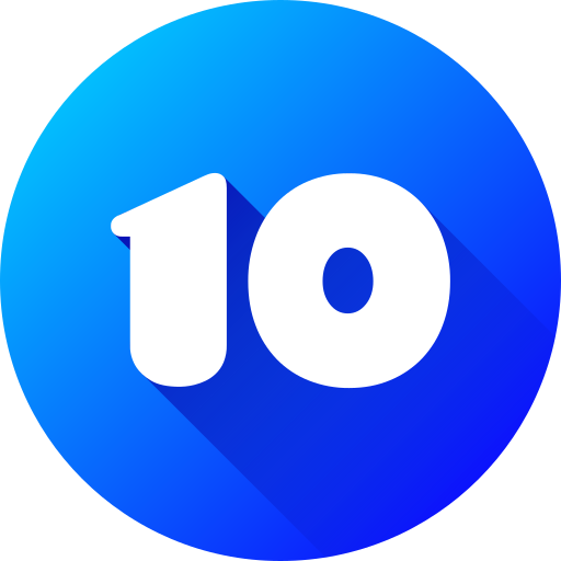 numéro 10 Icône gratuit numéro 10 Icône gratuit