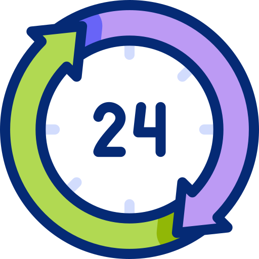 24 hours free icon