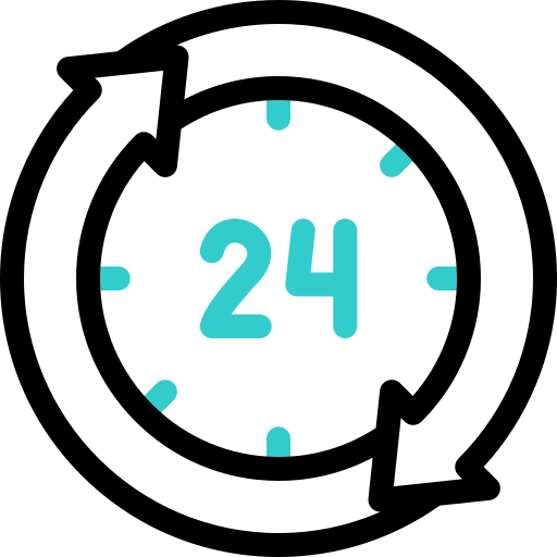 24 horas icono gratis